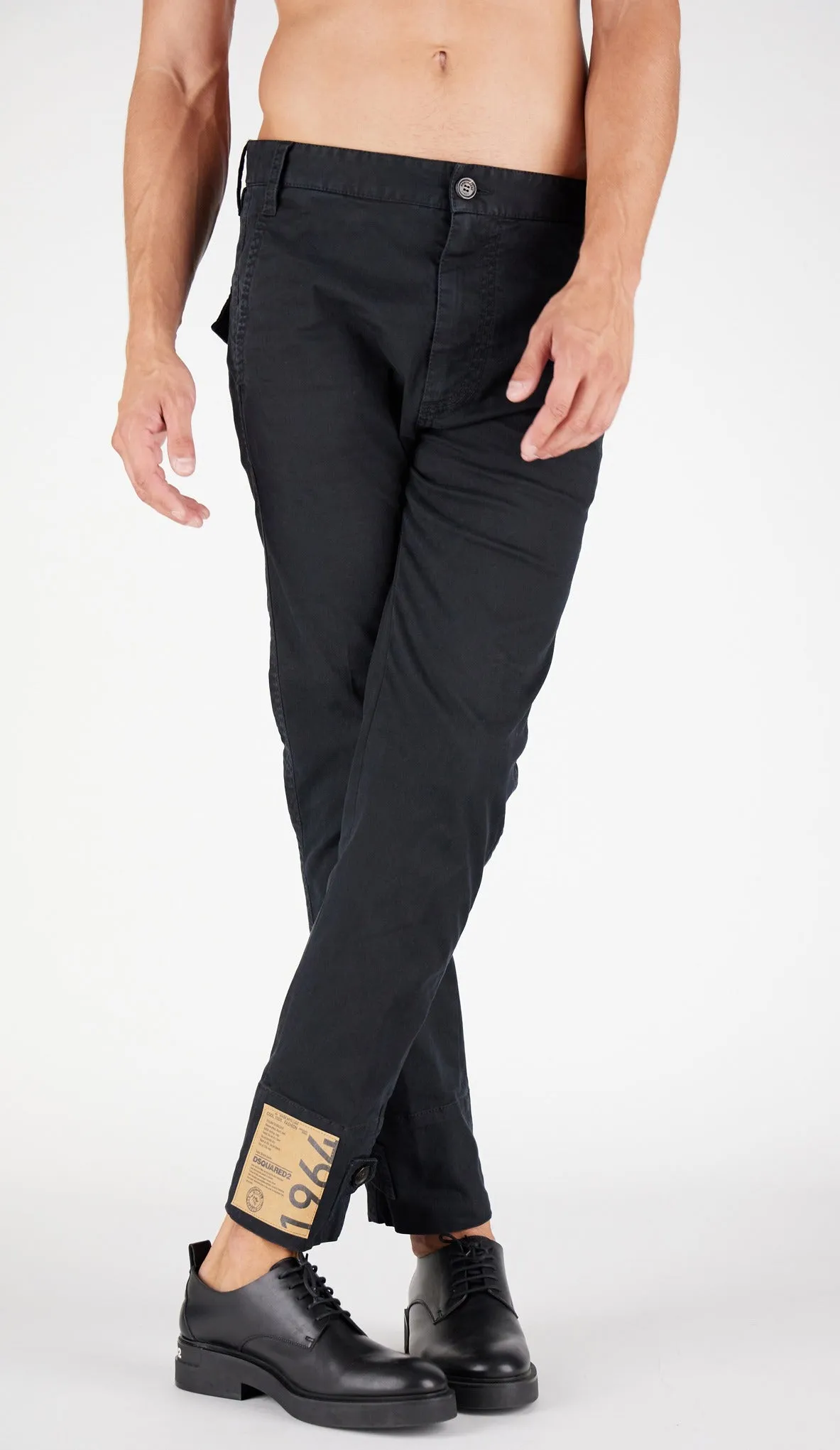 Dsquared2 Logo Patch Chino Pants