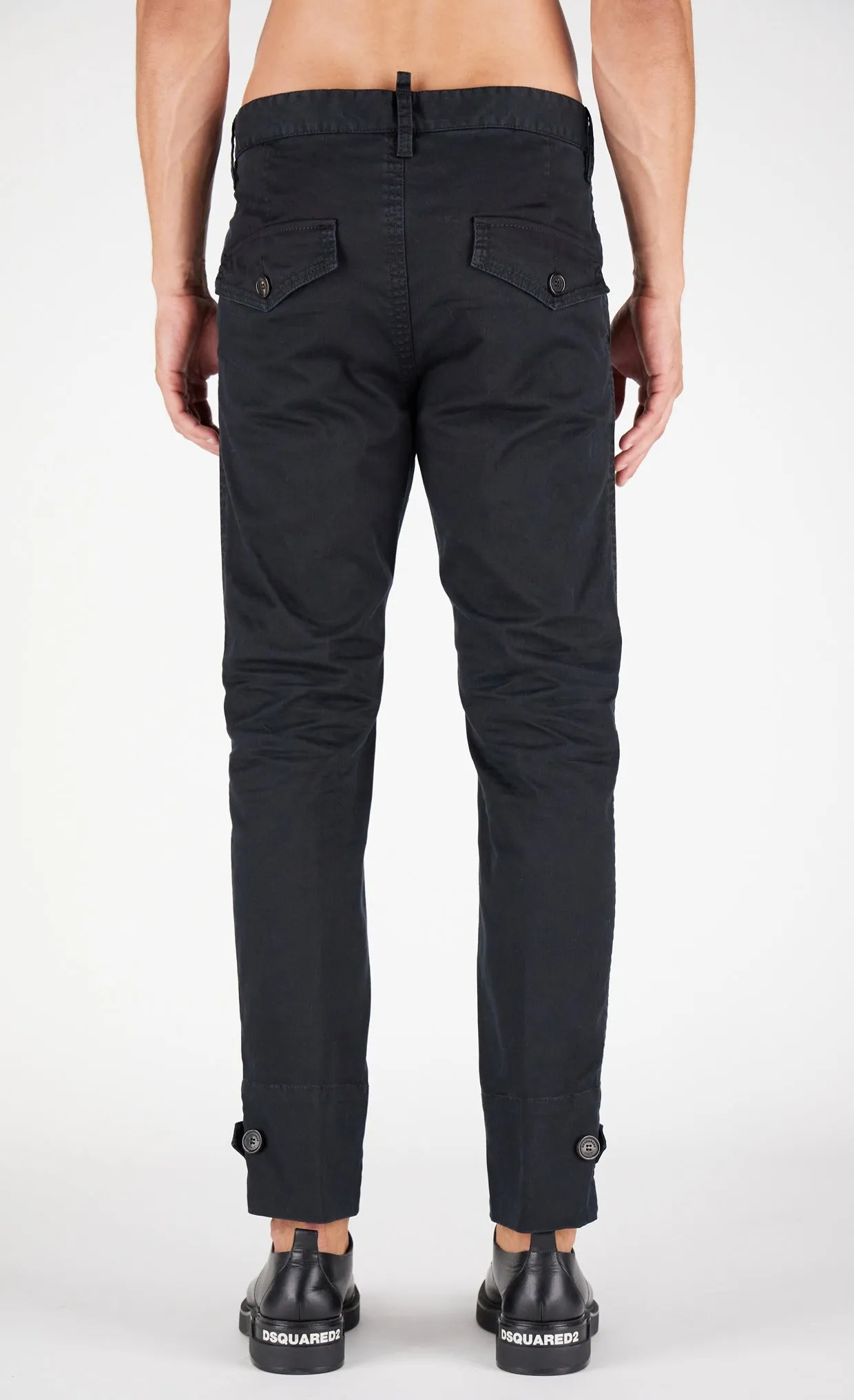 Dsquared2 Logo Patch Chino Pants