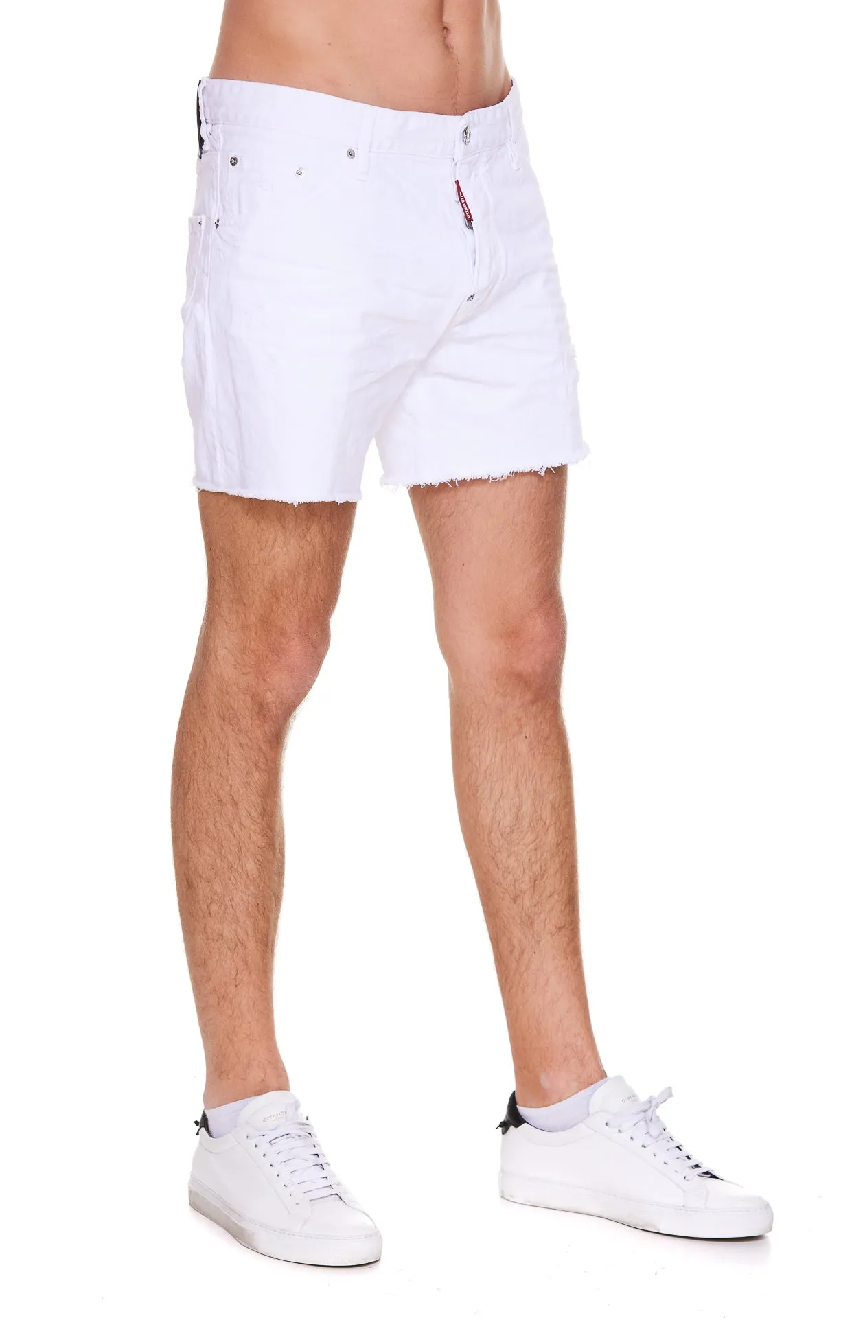 Dsquared2 Logo Patch Denim Shorts
