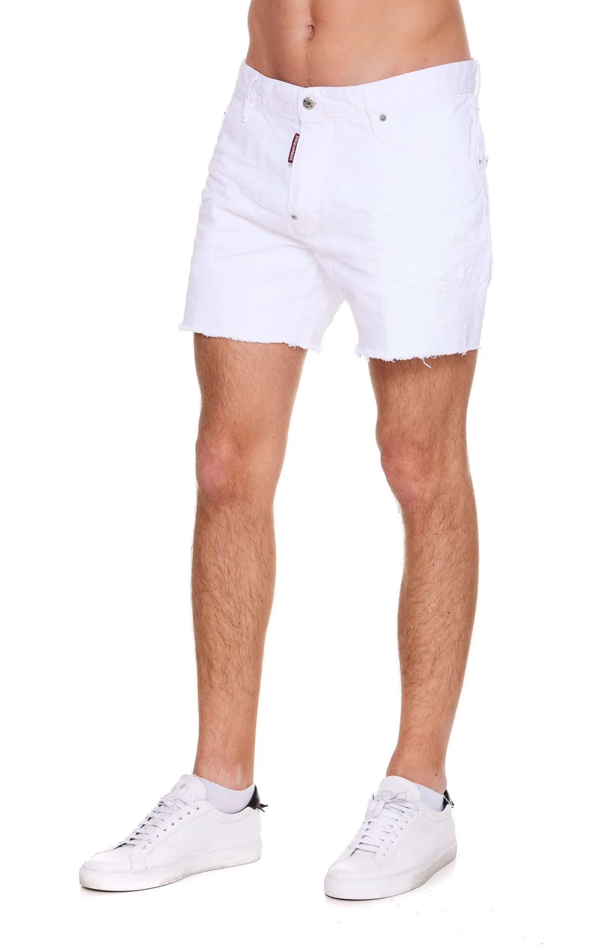 Dsquared2 Logo Patch Denim Shorts
