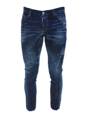 Dsquared2 Logo Patch Distressed Jeans