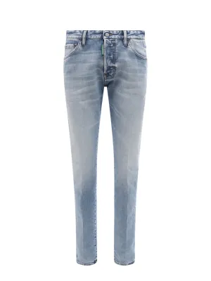 Dsquared2 Logo Patch Slim-Fit Jeans