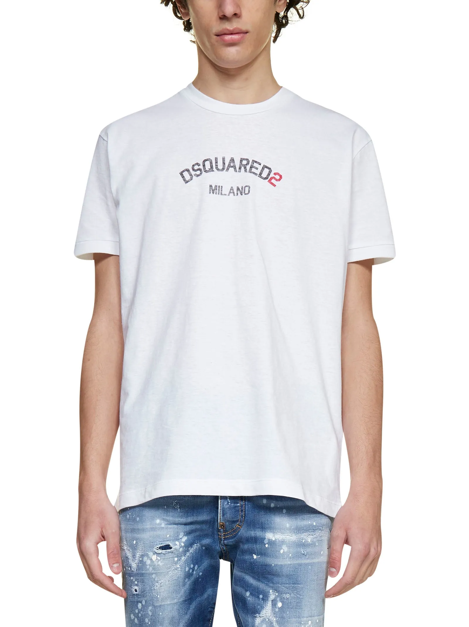 Dsquared2 Logo Print Crewneck T-Shirt