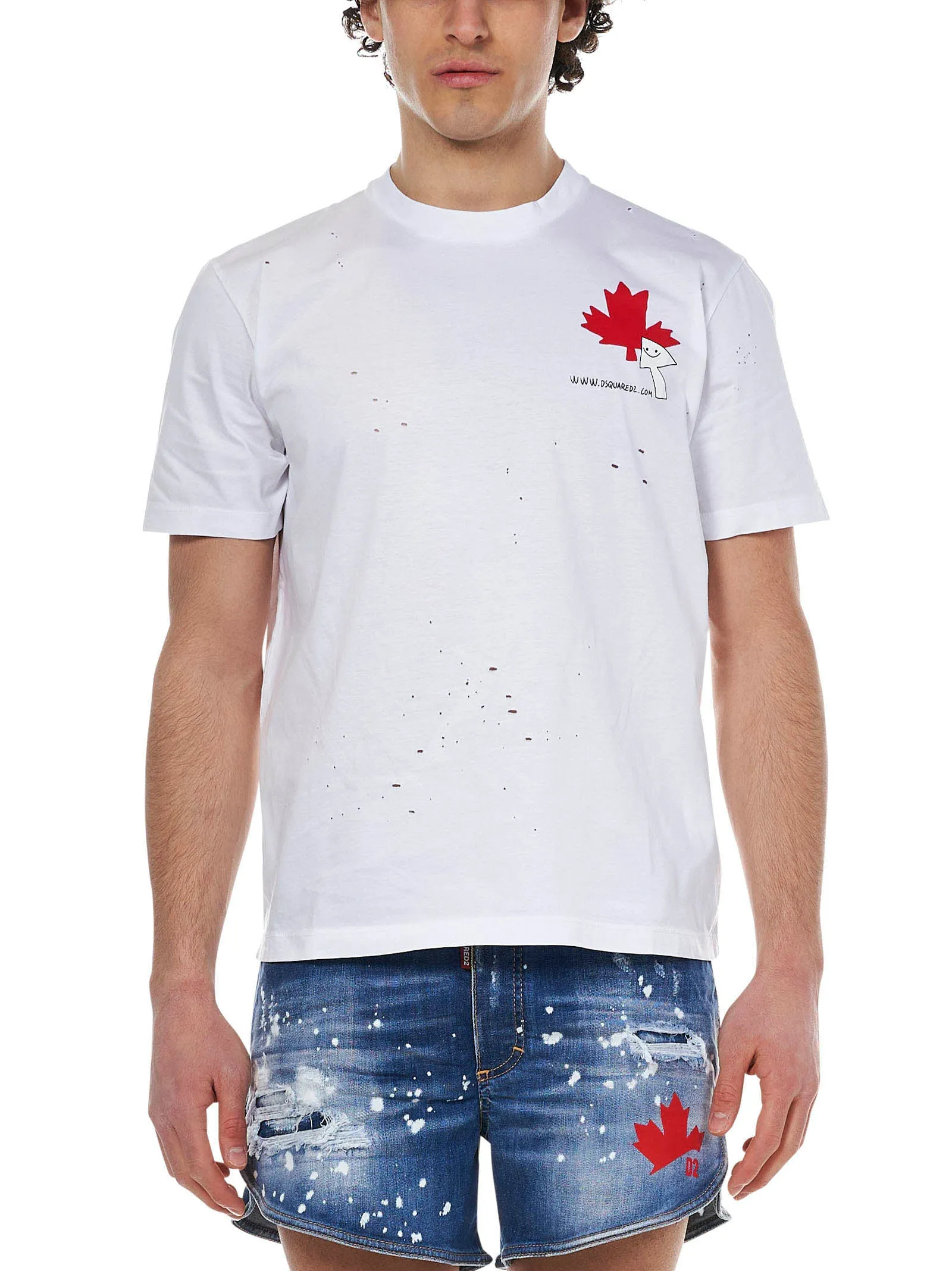 Dsquared2 Logo Print Crewneck T-Shirt