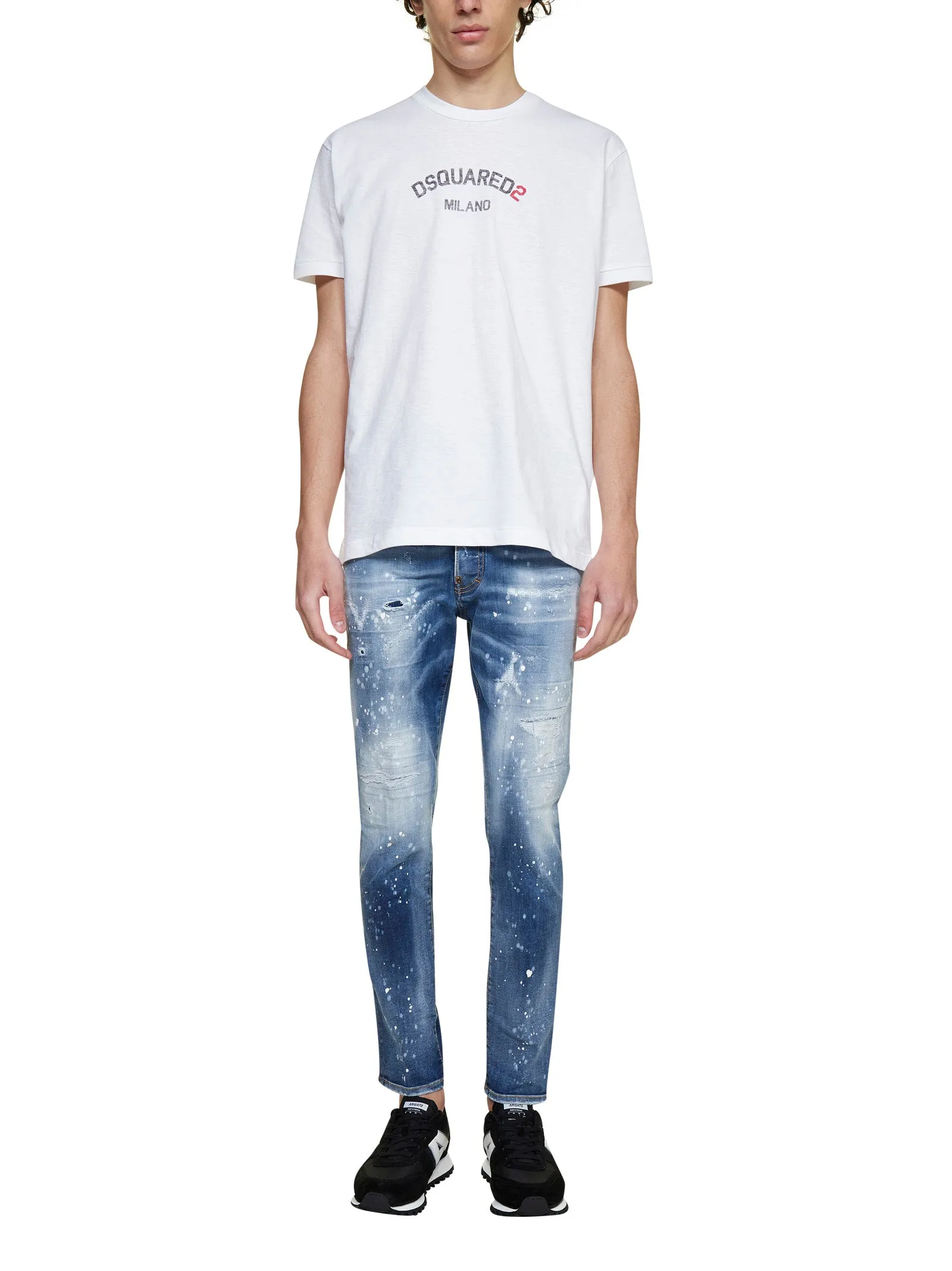 Dsquared2 Logo Print Crewneck T-Shirt