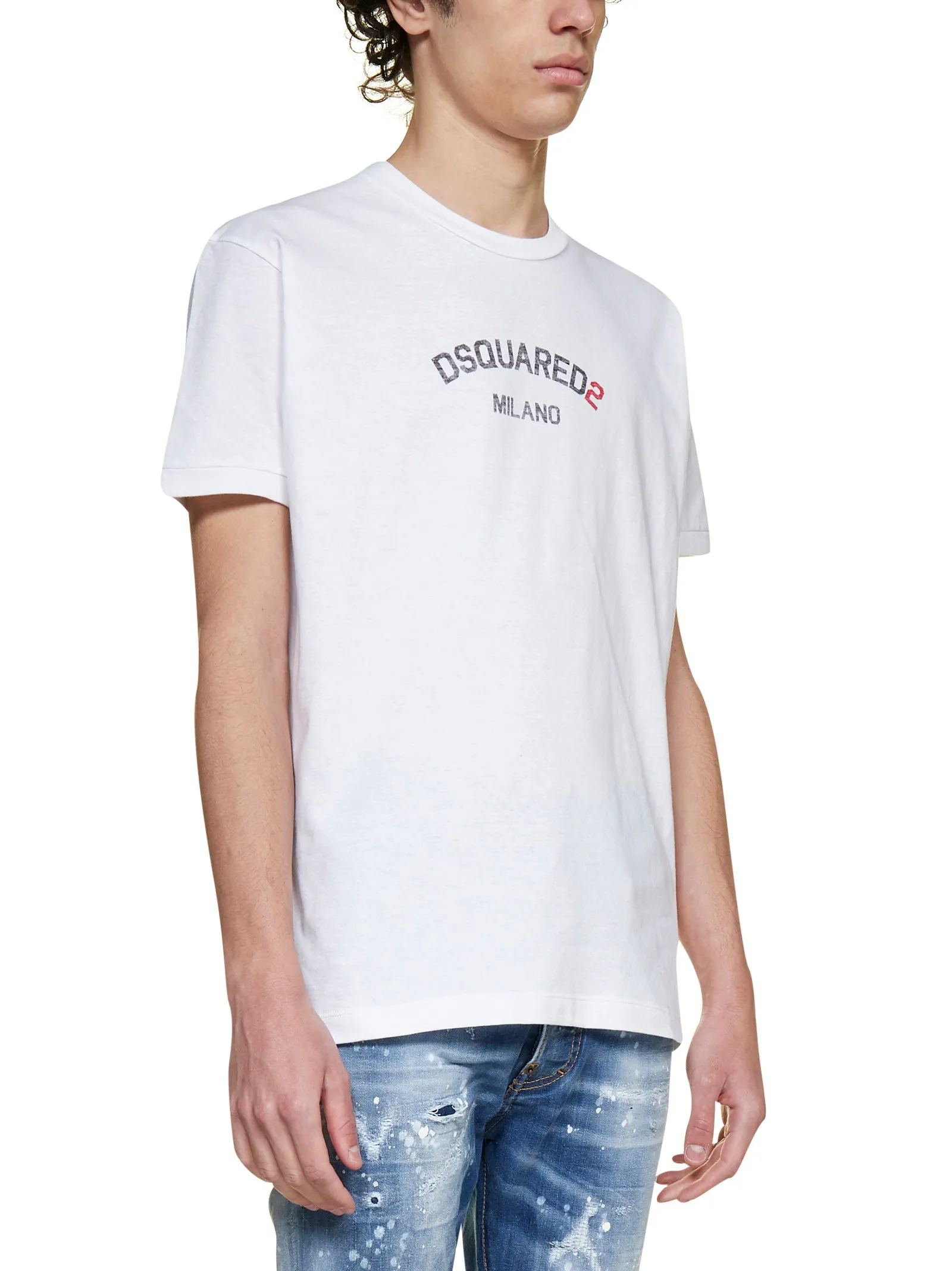 Dsquared2 Logo Print Crewneck T-Shirt