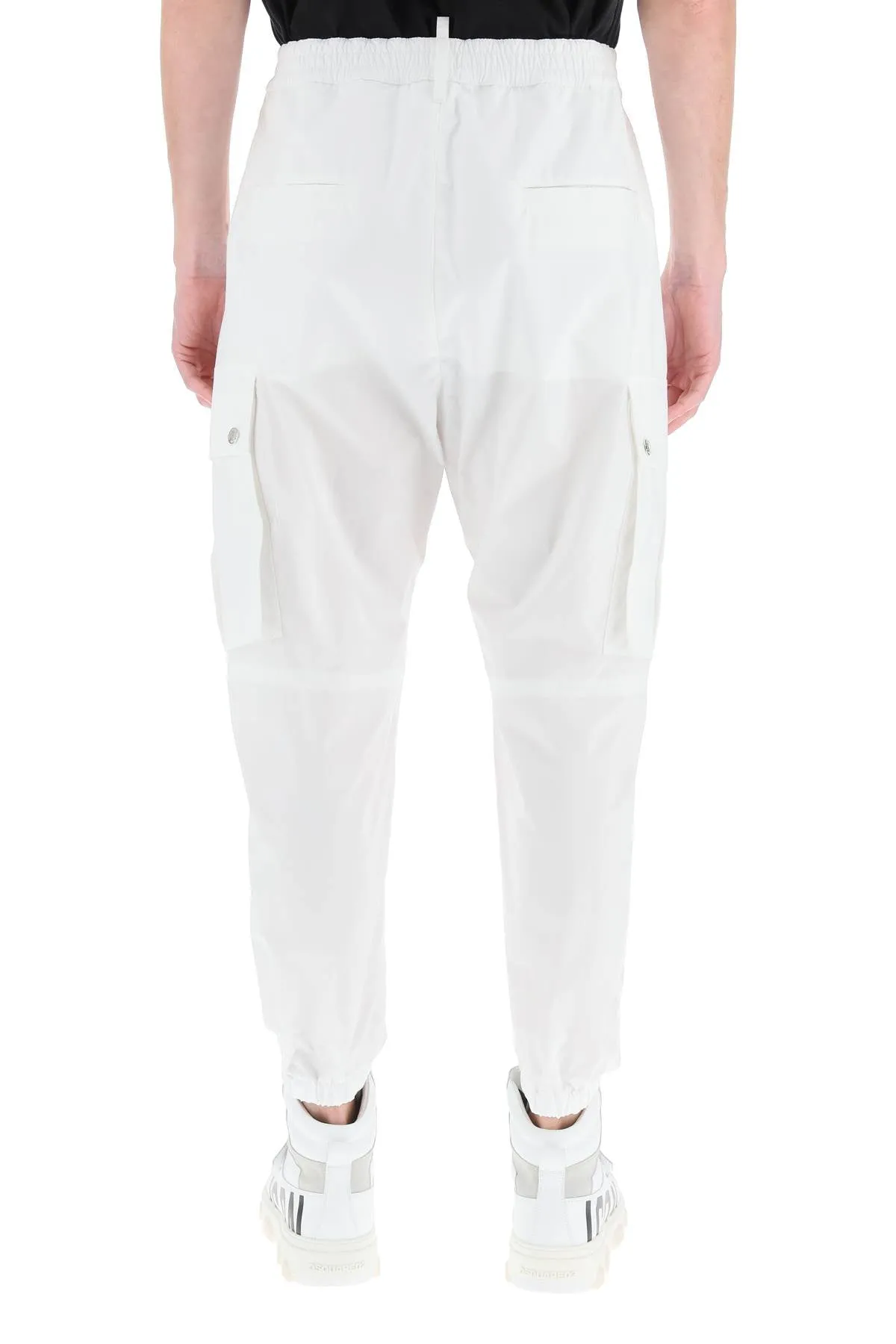 Dsquared2 Logo Print Tapered Cargo Pants