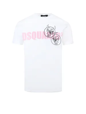 Dsquared2 Logo Printed Crewneck T-Shirt