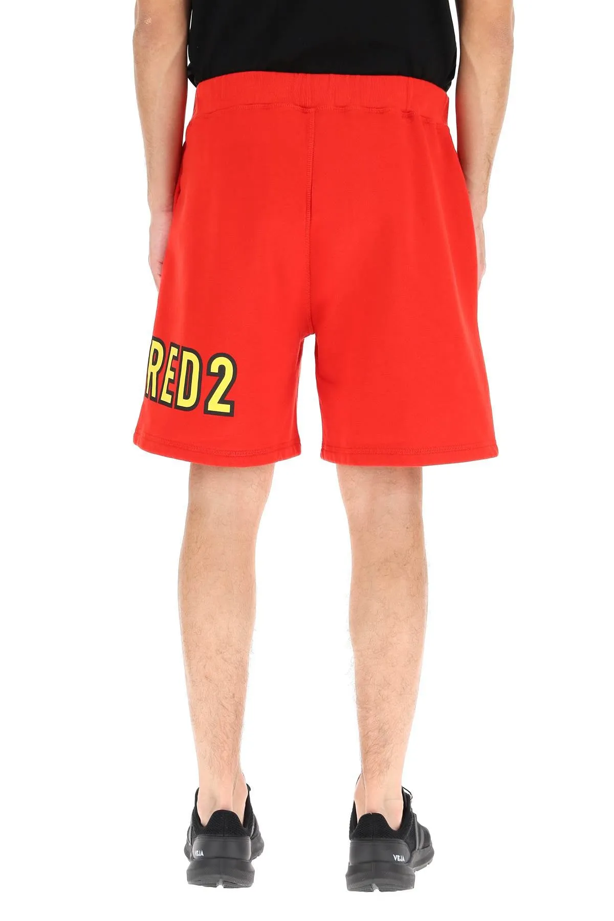 Dsquared2 Logo Printed Elastic Waist Shorts