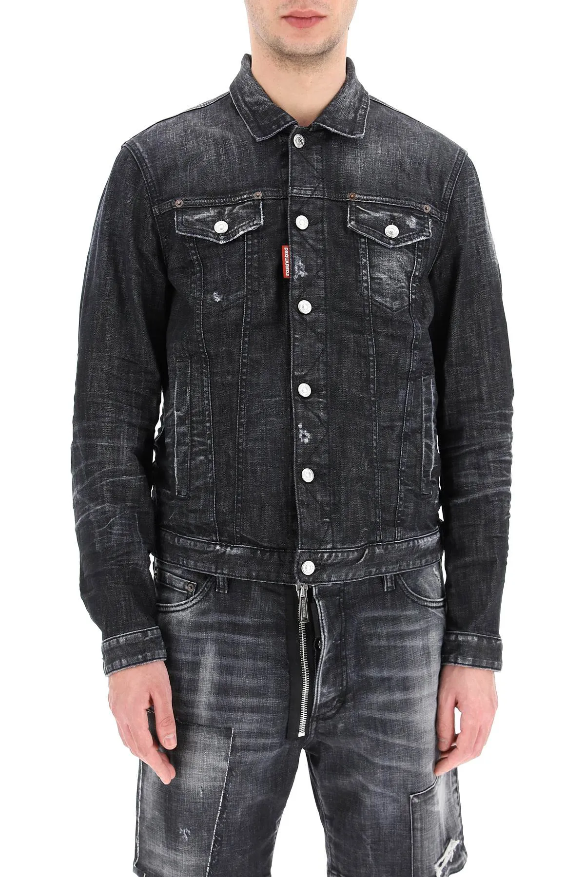 Dsquared2 Logo Tag Denim Jacket