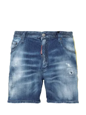 Dsquared2 Logo Tape Denim Shorts