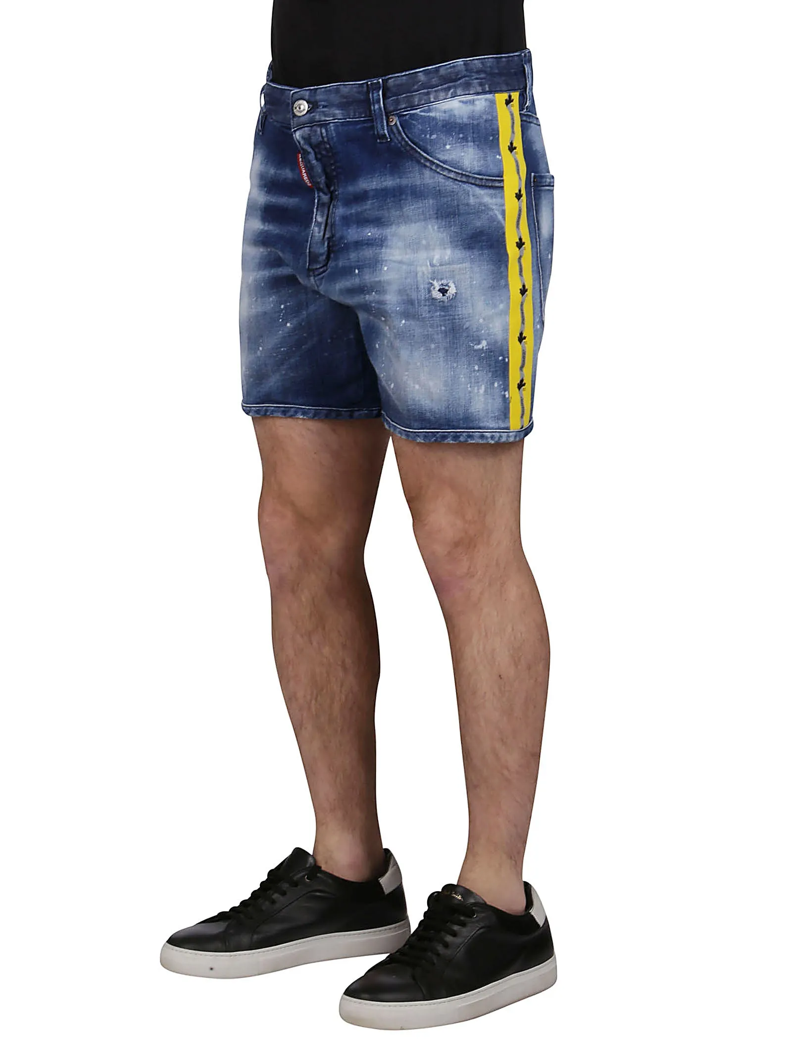Dsquared2 Logo Tape Denim Shorts