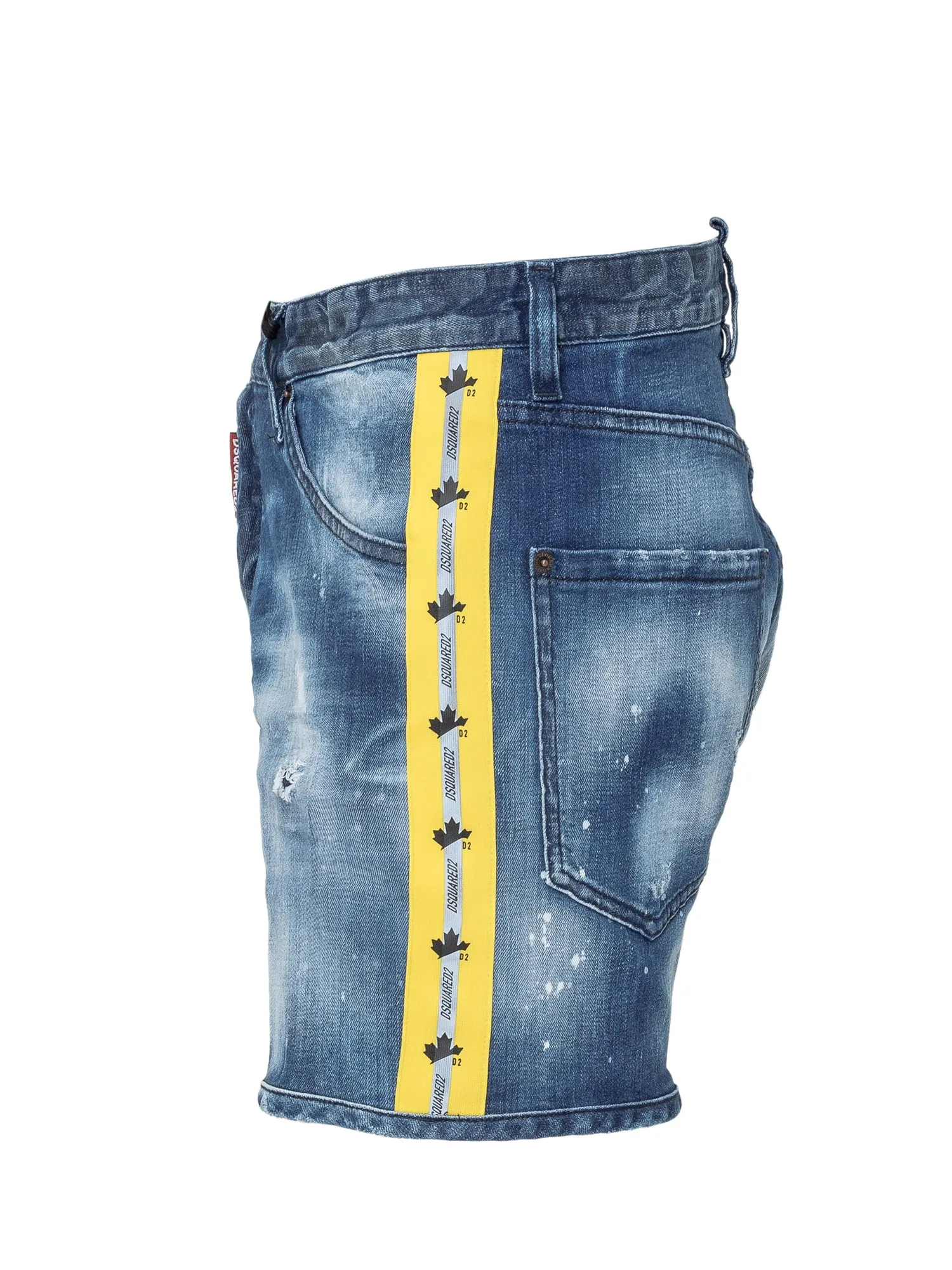 Dsquared2 Logo Tape Denim Shorts