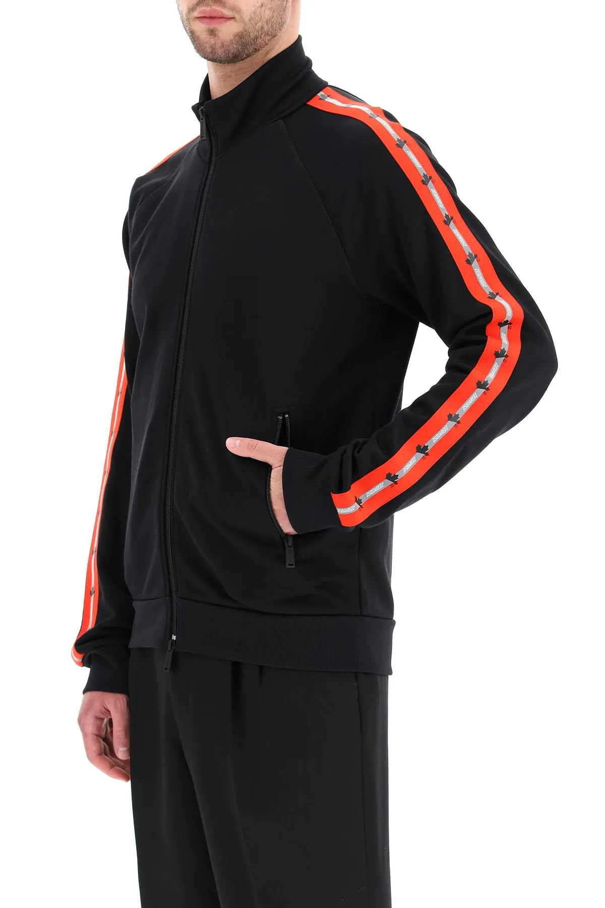 Dsquared2 Logo Tape Hooded Jacket