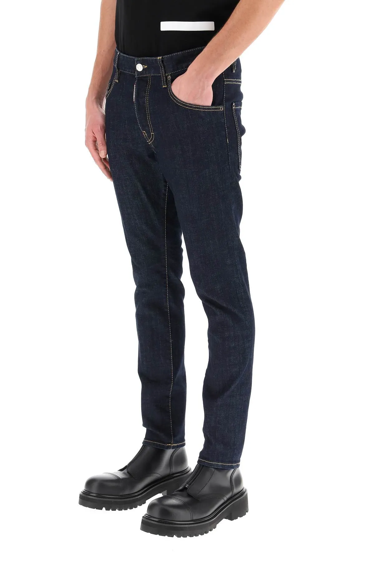 Dsquared2 Mid-Rise Slim Fit Jeans