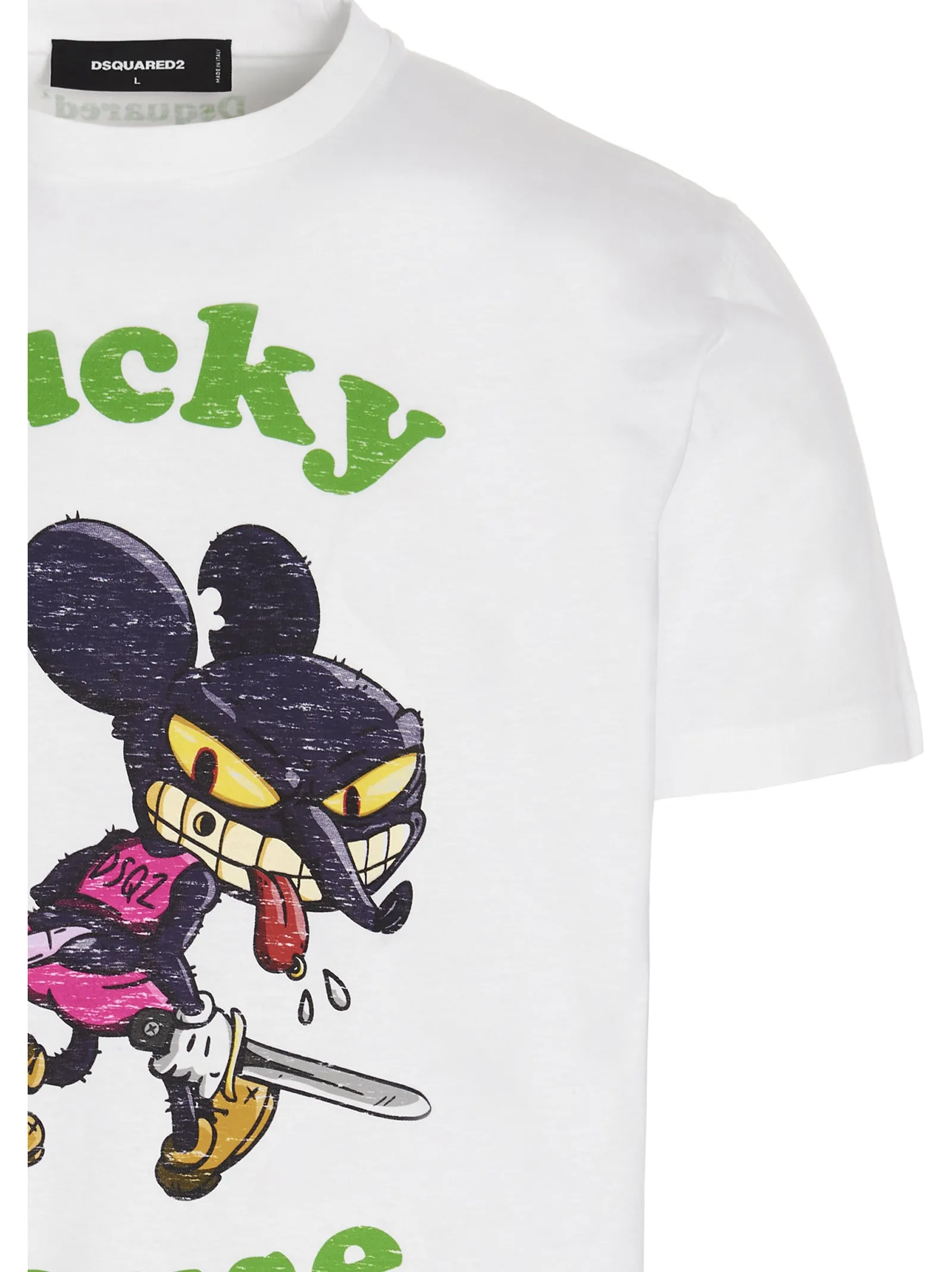 Dsquared2 Mouse Print Crewneck T-Shirt