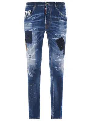 Dsquared2 Paint Splatter Distressed Jeans