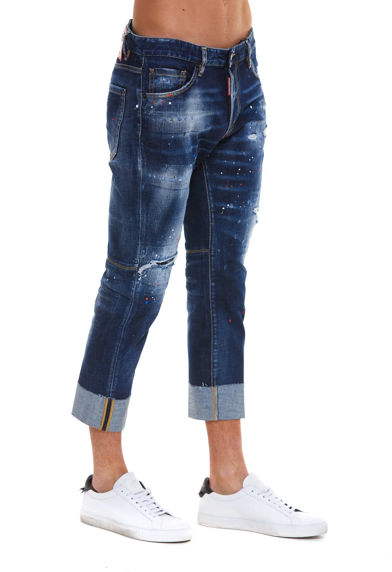 Dsquared2 Paint Splatter Distressed Jeans