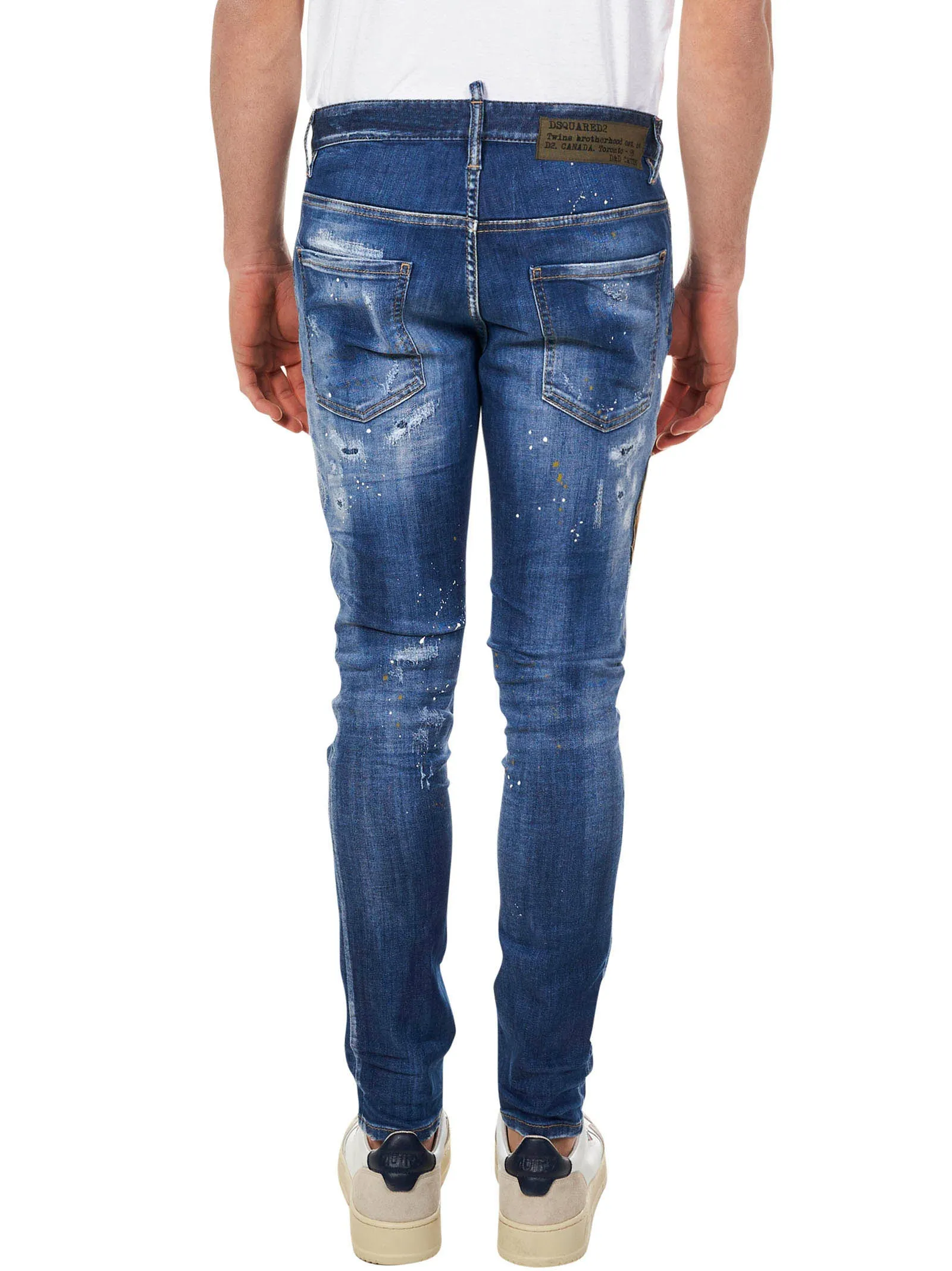 Dsquared2 Paint Splatter Distressed Jeans