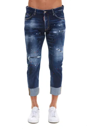Dsquared2 Paint Splatter Distressed Jeans