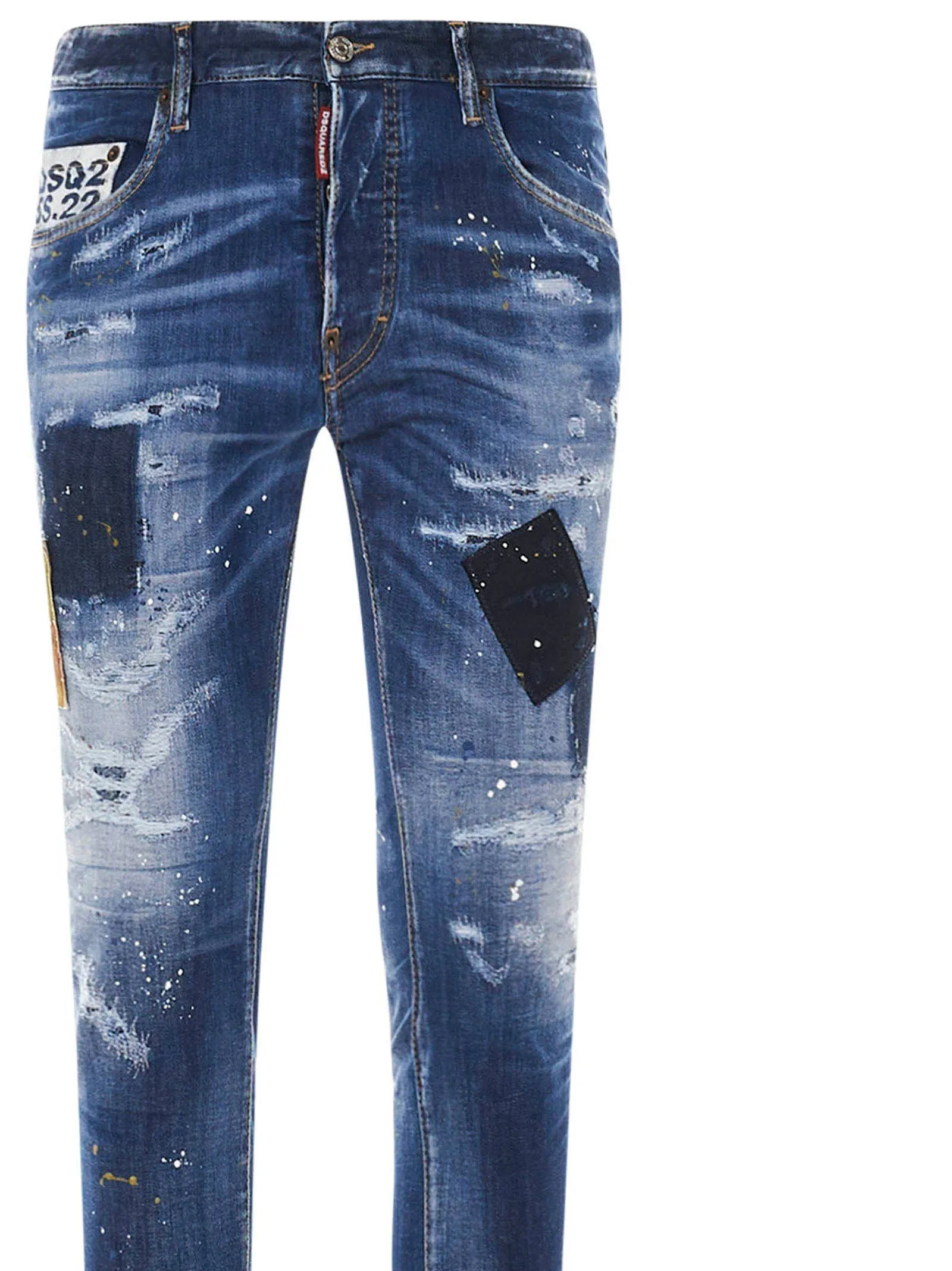 Dsquared2 Paint Splatter Distressed Jeans