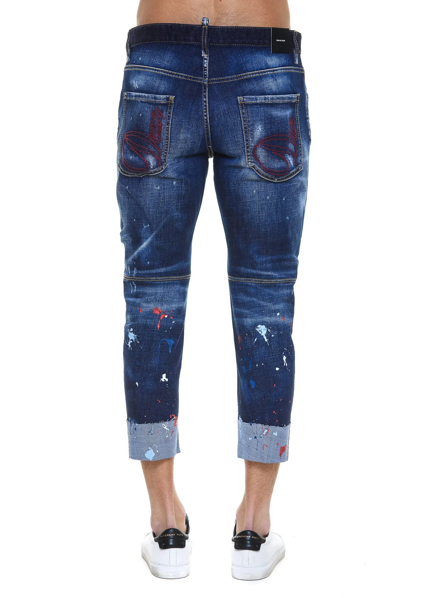 Dsquared2 Paint Splatter Distressed Jeans