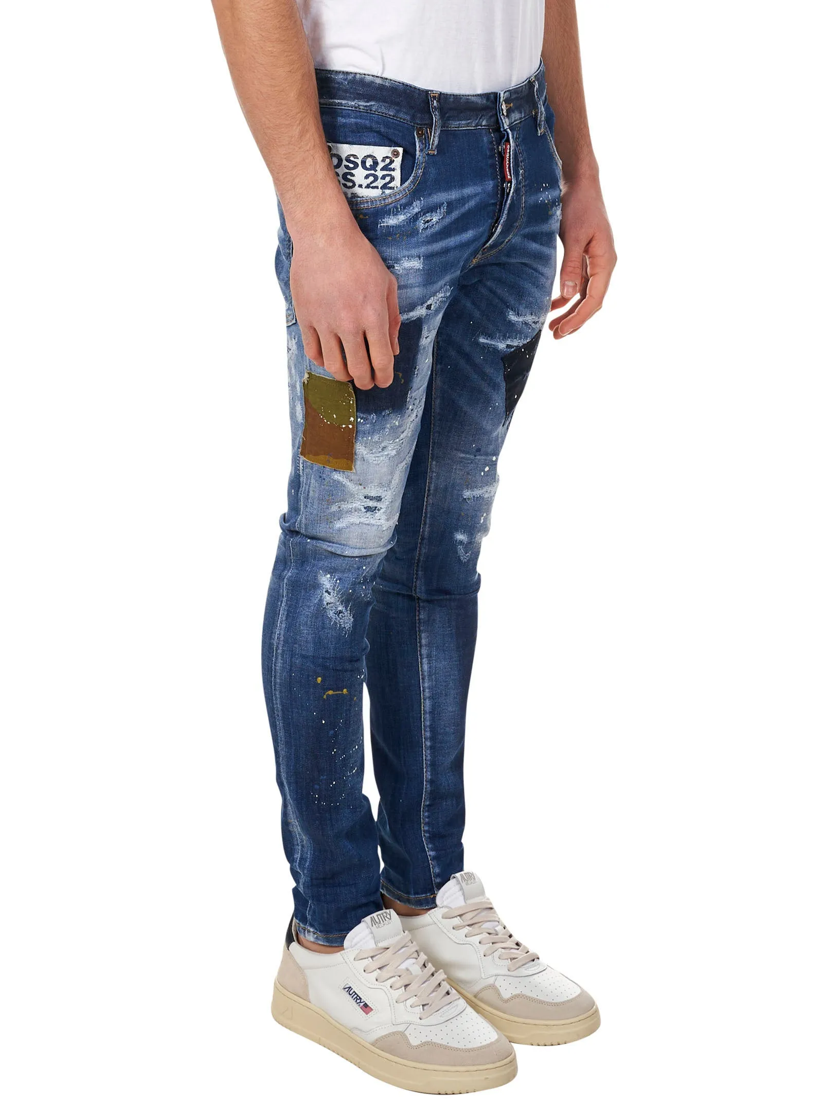 Dsquared2 Paint Splatter Distressed Jeans