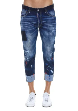 Dsquared2 Paint Splatter Distressed Jeans