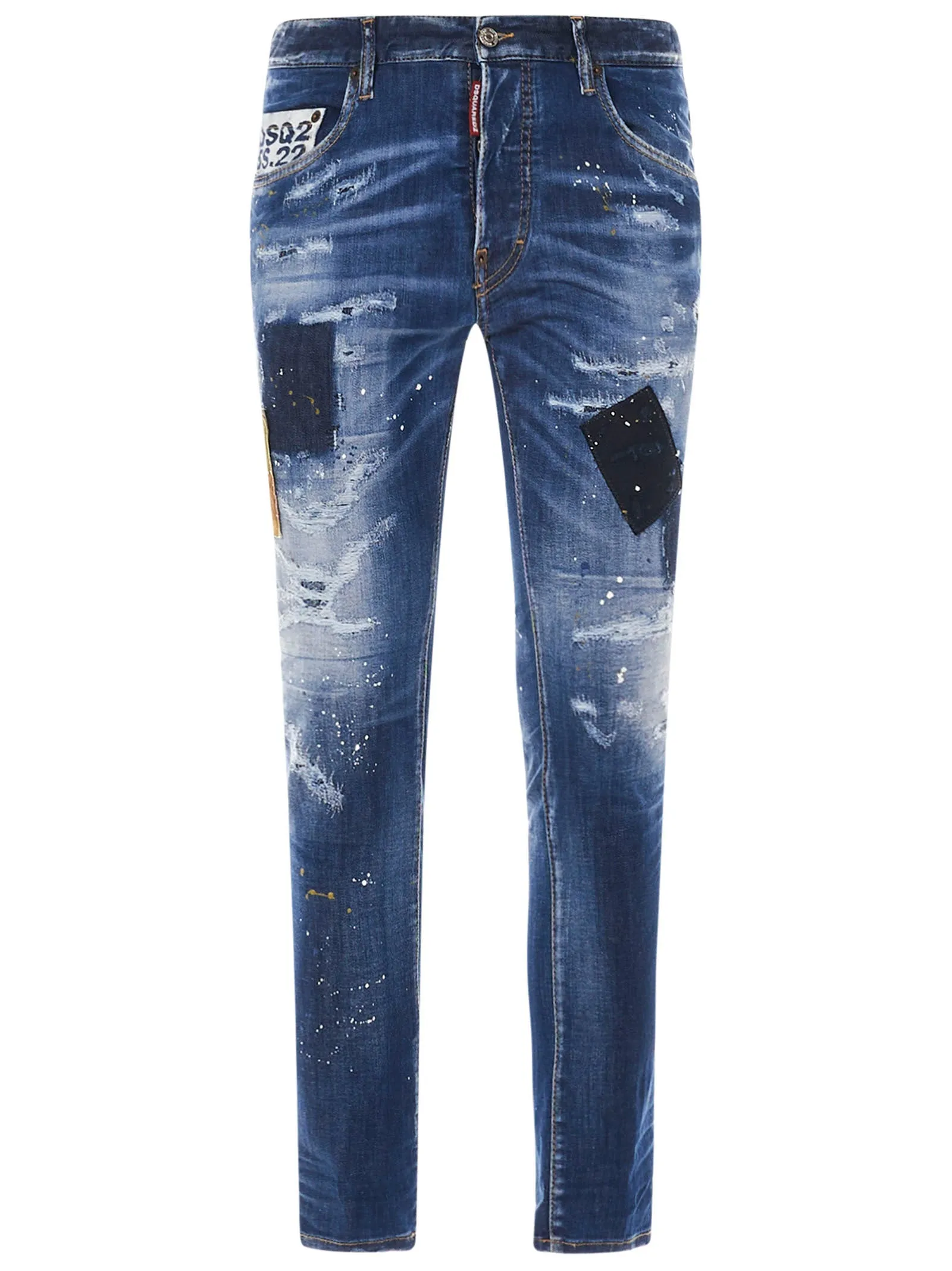 Dsquared2 Paint Splatter Distressed Jeans