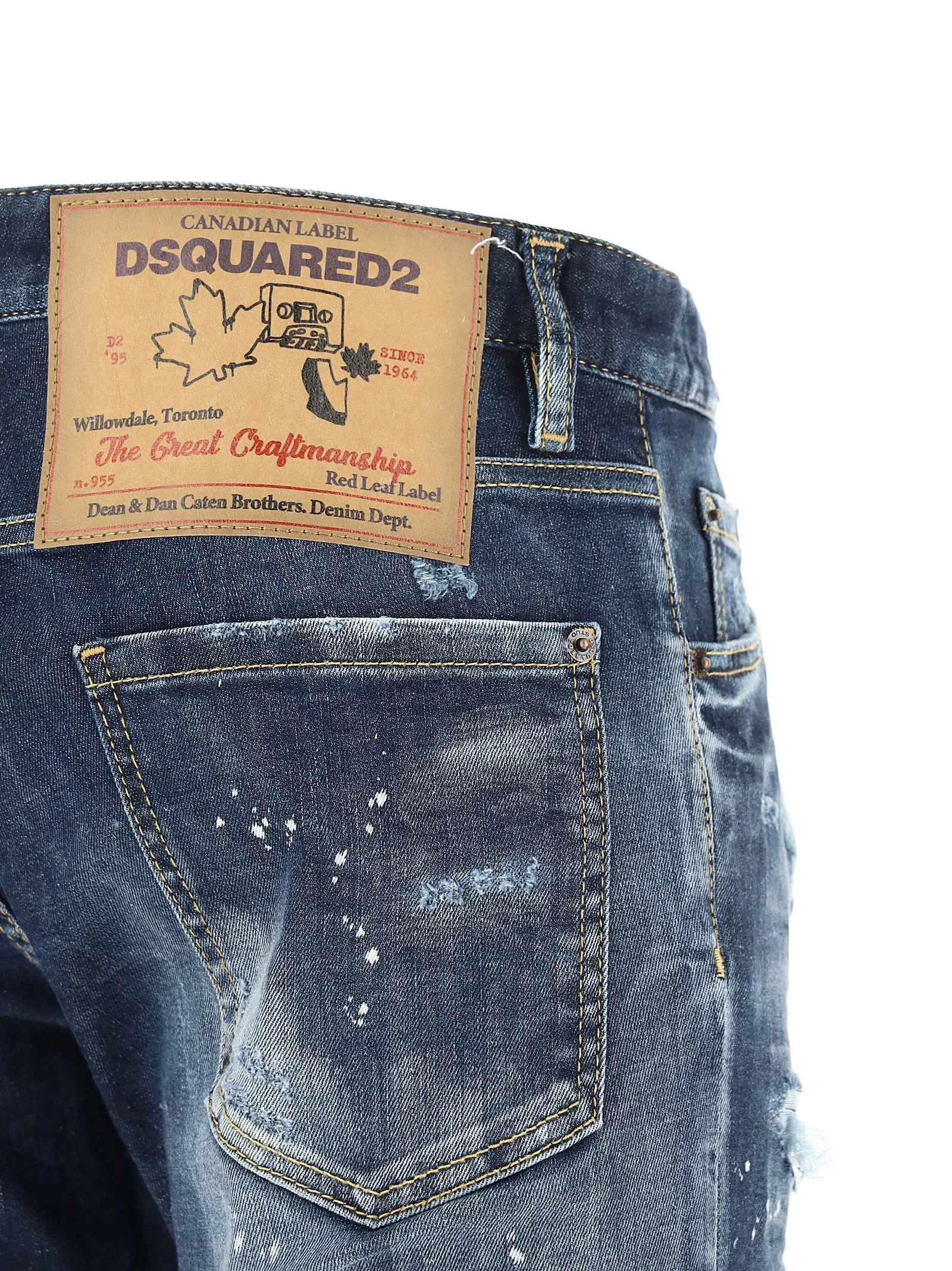 Dsquared2 Slim Cut Distressed Jeans