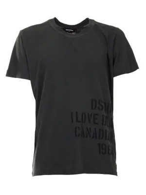 Dsquared2 Slogan Print Crewneck T-Shirt