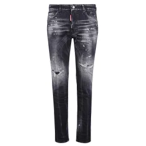 Dsquared2 Straight Leg Distressed Jeans