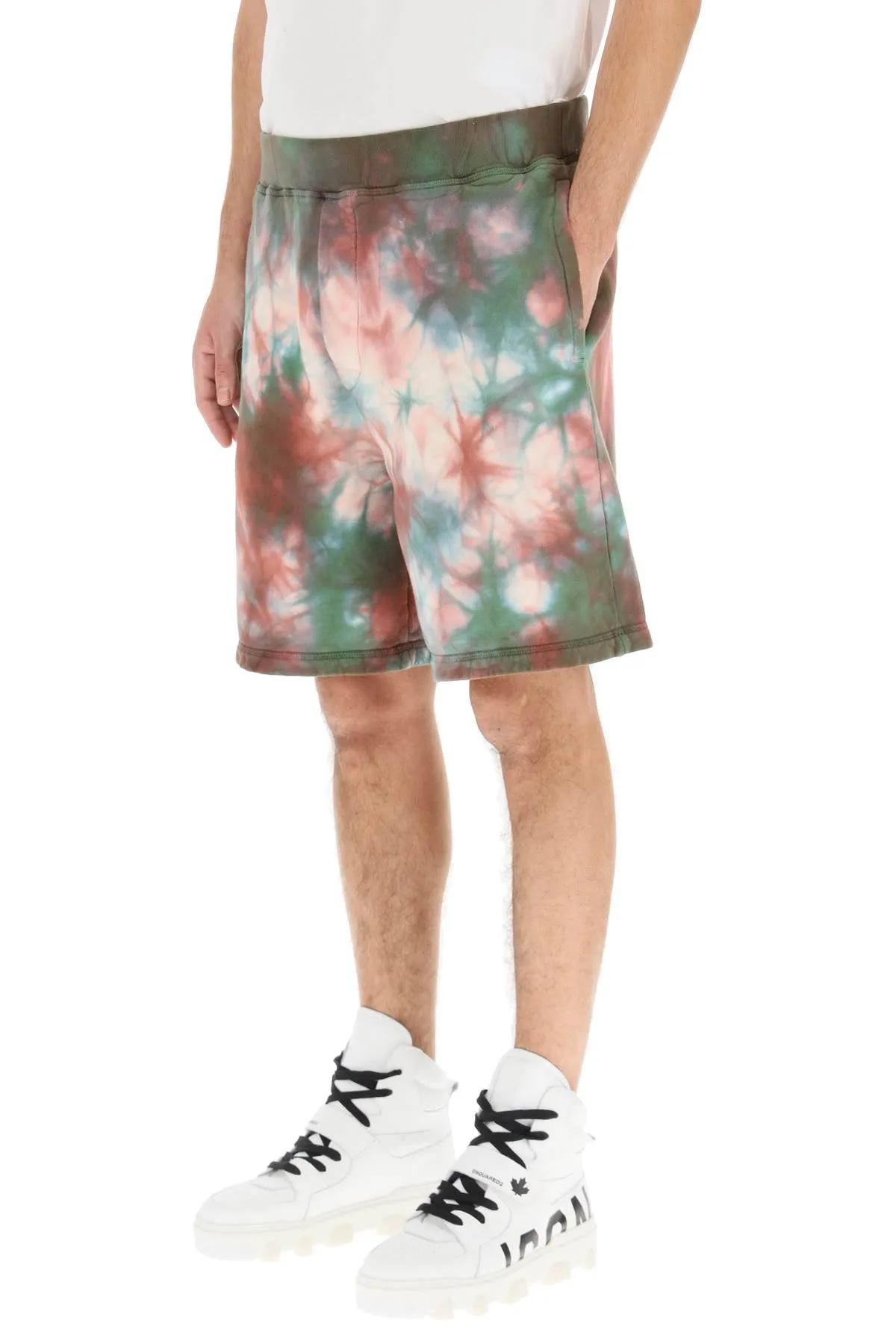 Dsquared2 Tie Dye Elastic Waist Shorts