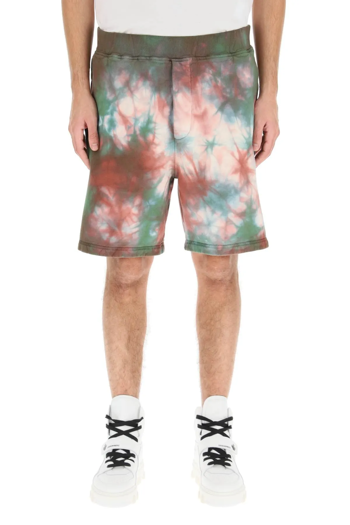 Dsquared2 Tie Dye Elastic Waist Shorts