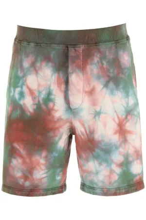 Dsquared2 Tie Dye Elastic Waist Shorts