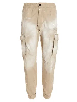 Dsquared2 Tie-Dye High Waist Cargo Pants