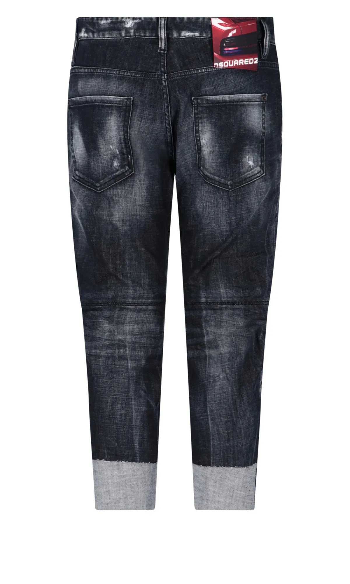 Dsquared2 Zip Detailed Washed Cropped Jeans