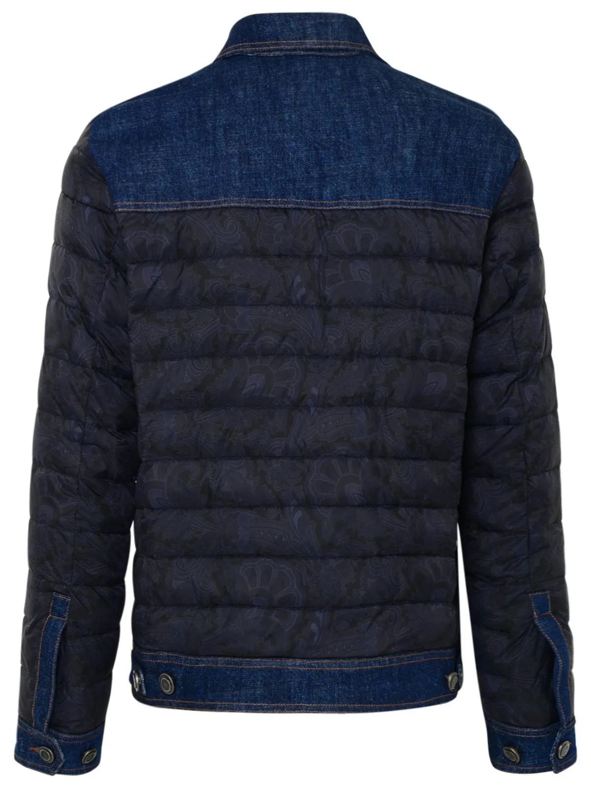 Etro Denim Padded Puffer Jacket