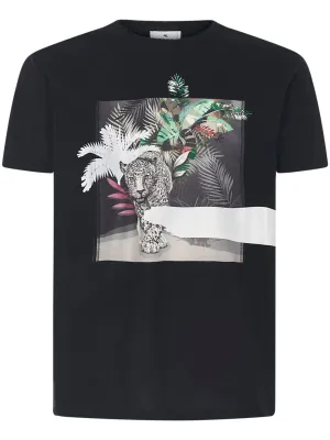 Etro Graphic Printed Crewneck T-Shirt