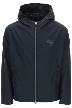 Etro Logo Printed Windbreaker Jacket