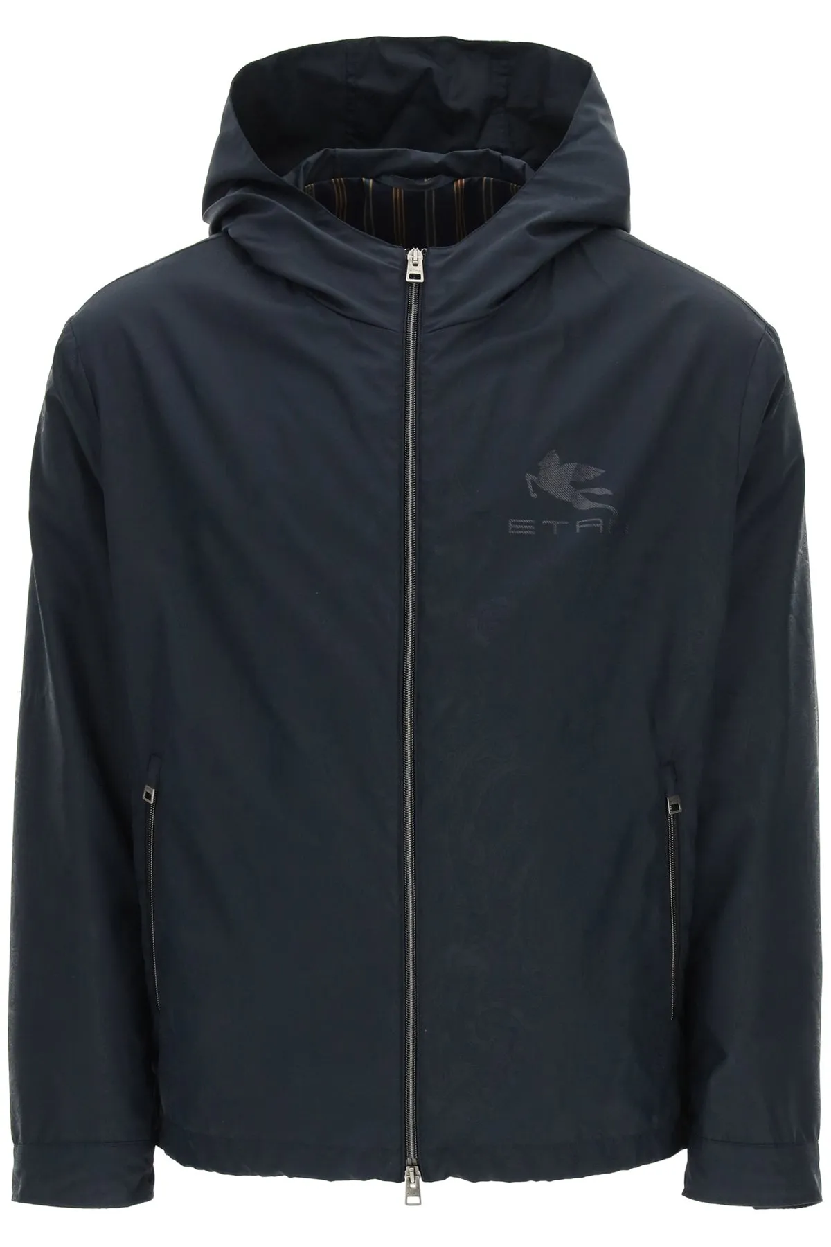 Etro Logo Printed Windbreaker Jacket