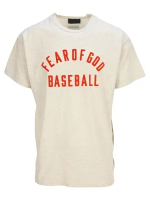 Fear of God Logo Flocked Crewneck T-Shirt