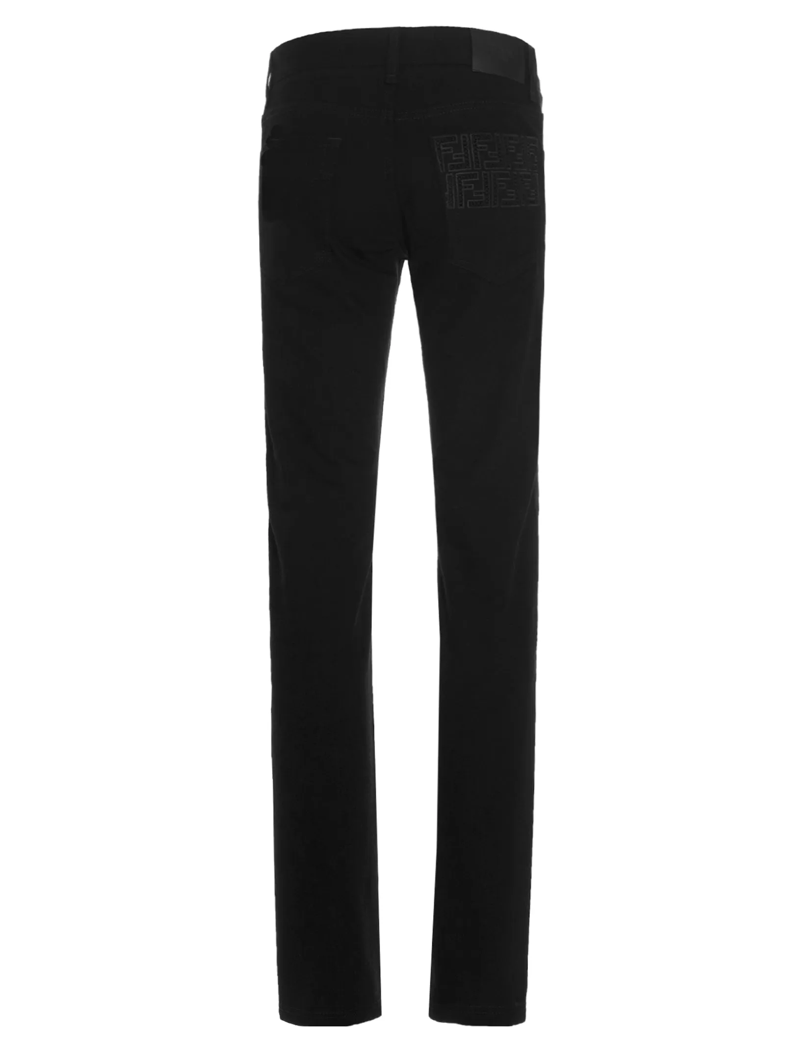 Fendi FF Embroidered Pocket Slim-Fit Jeans