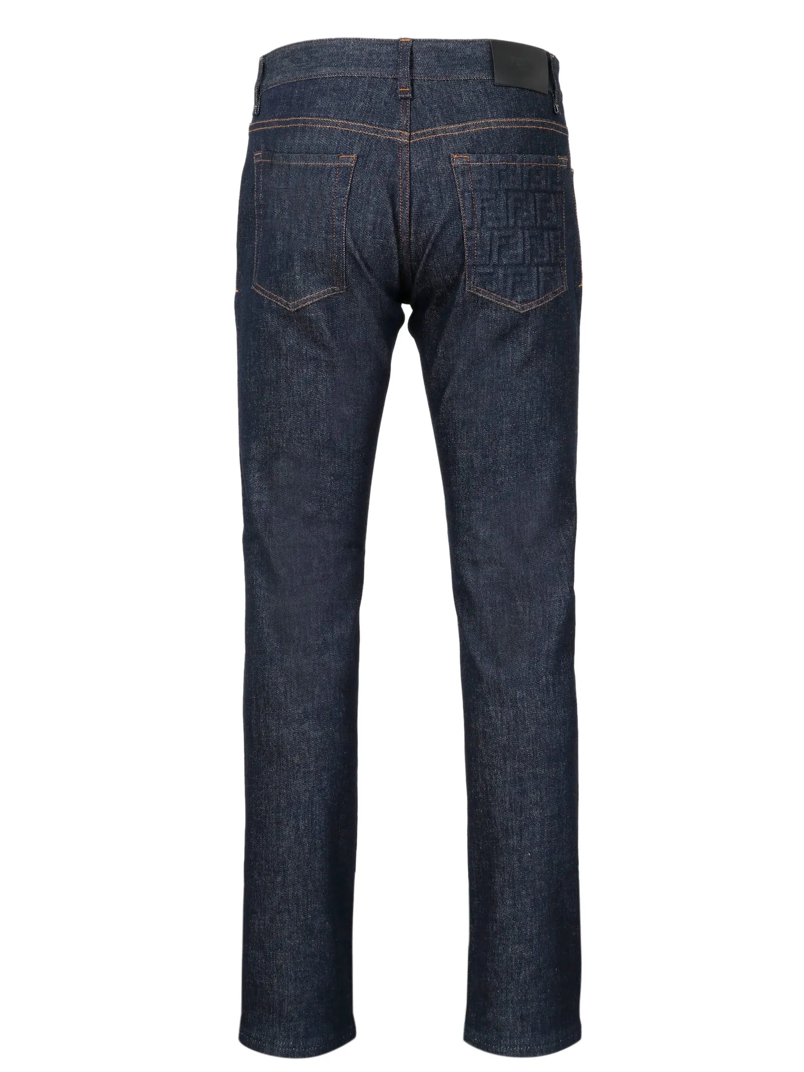 Fendi FF Motif Pocket Straight Leg Jeans