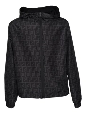 Fendi FF Printed Hooded Jacket