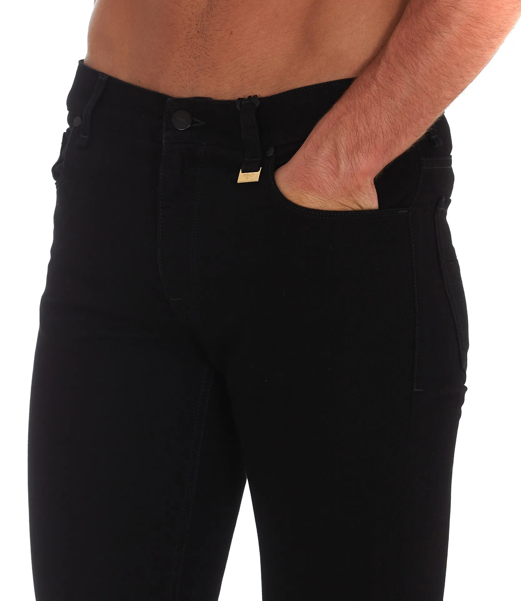 Fendi Straight Leg Denim Jeans