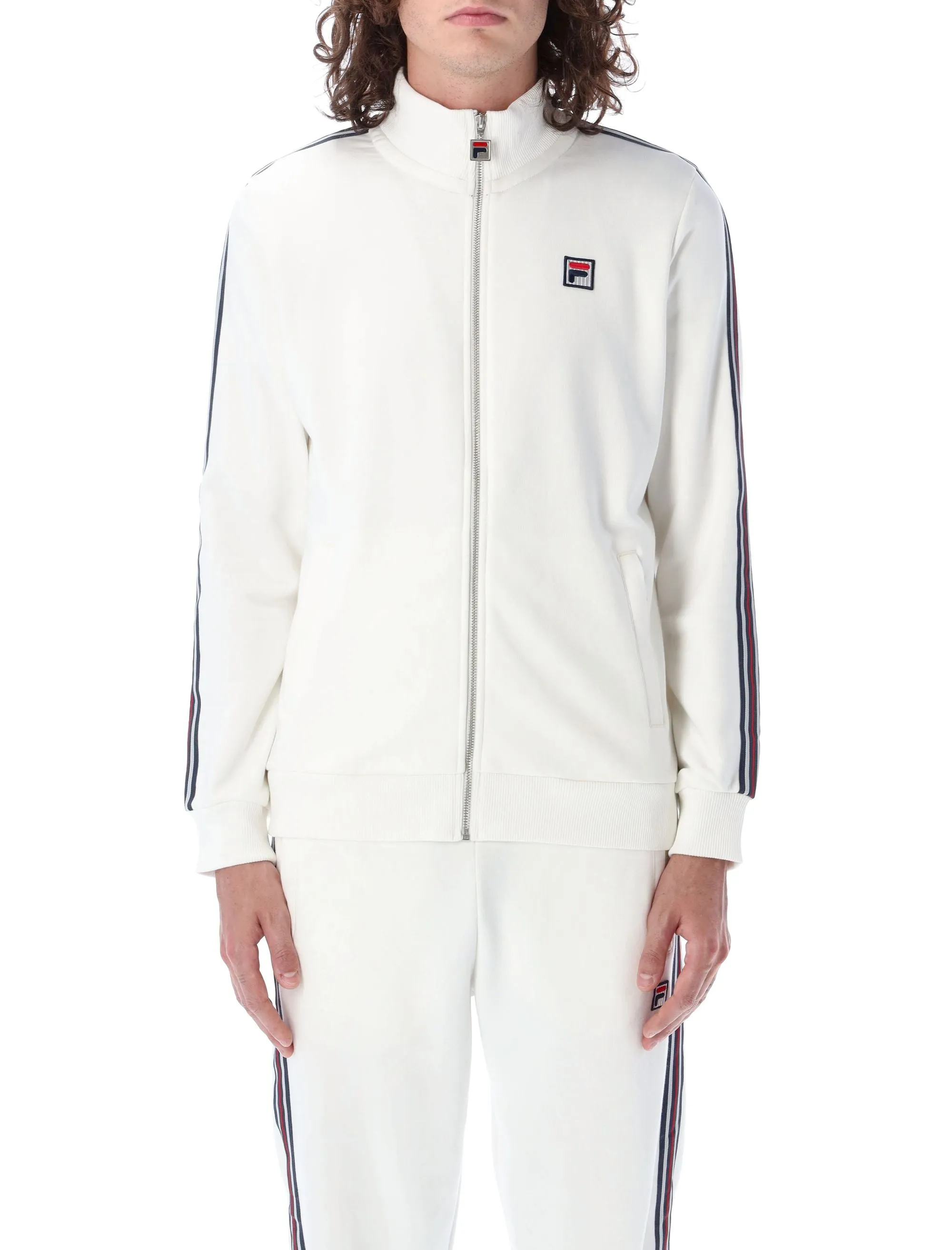 Fila Logo Embroidered Zip-Up Track Jacket