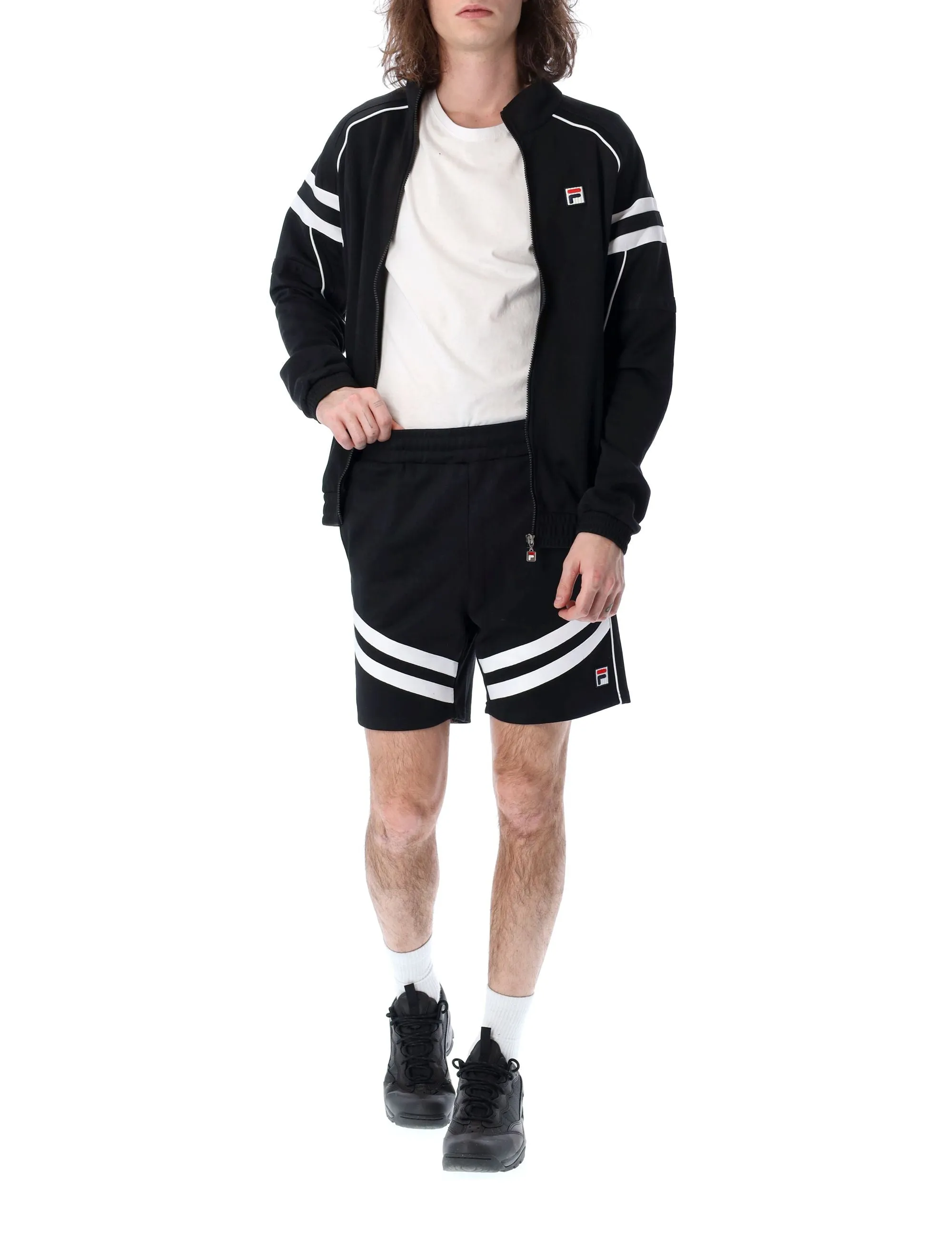 Fila Zugo Logo Embroidered Straight Leg Short