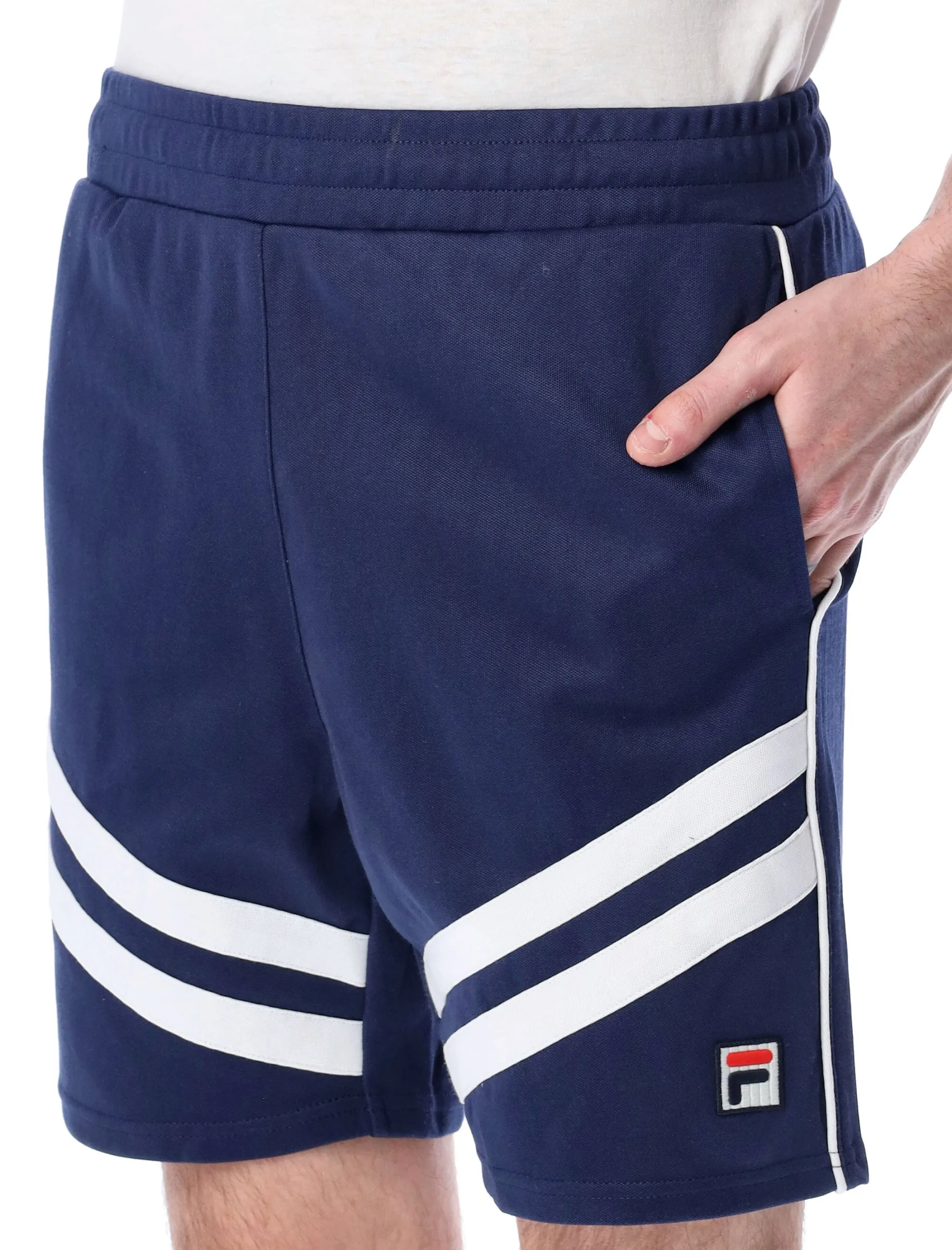 Fila Zugo Logo Embroidered Straight Leg Short