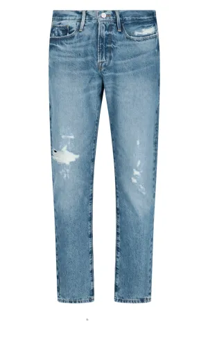 Frame Slim-Cut Distressed Jeans